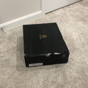 Grey heeled boots size 9.5 brand new never worn